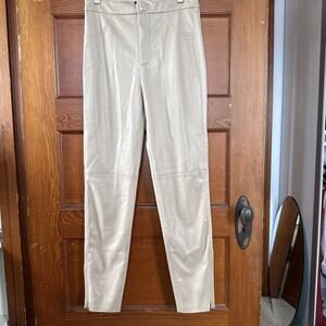 ZARA FAUX LEGGINGS SZ S 8372/293 CAMEL NWT